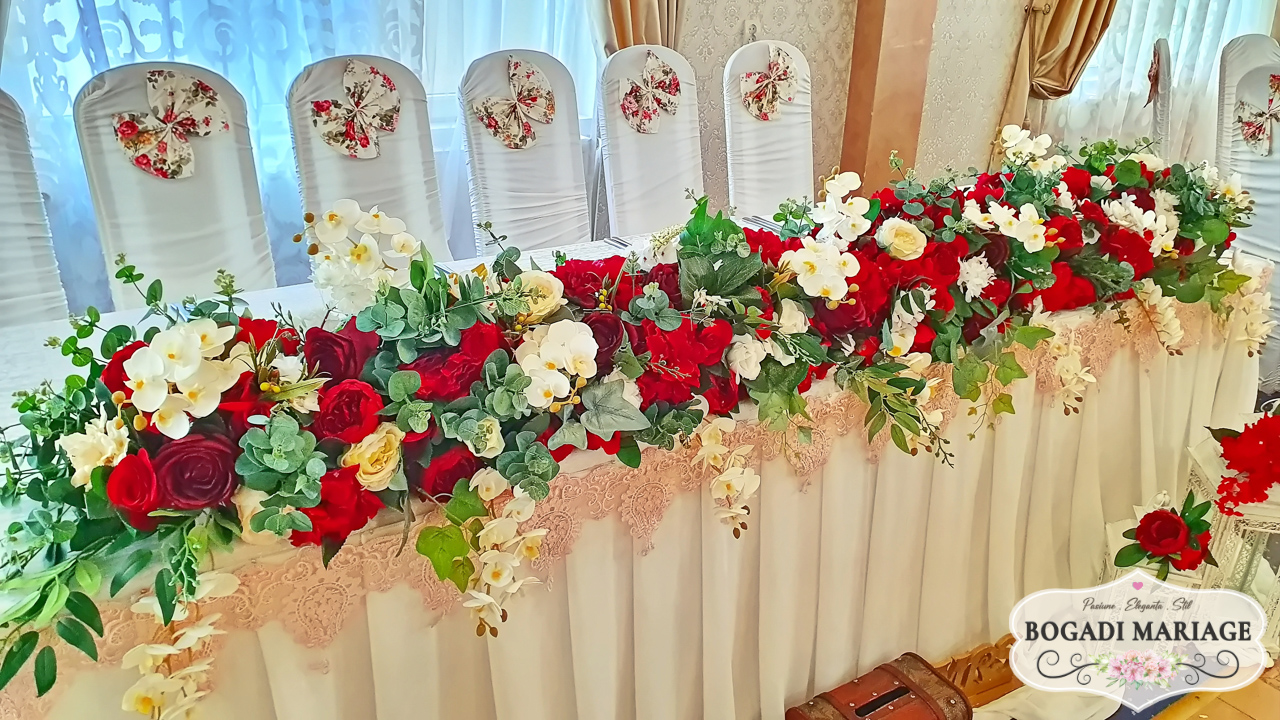 Aranjamente Florale Mese Miri - Prezidiu Nunti Vatra Dornei - Suceava - Campulung - Gura Humorului - Bogadi Mariage